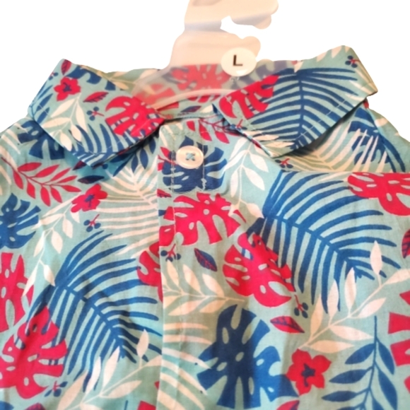 TROPICAL PALMS ☆ DOGGO HAWAIIAN SHIRT ☆ NWT - Picture 5 of 9